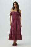 Maxi Milkmaid Dress