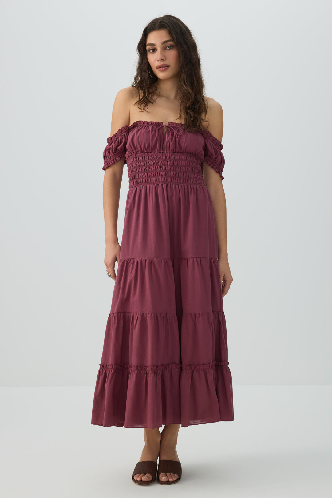 Robe maxi paysanne