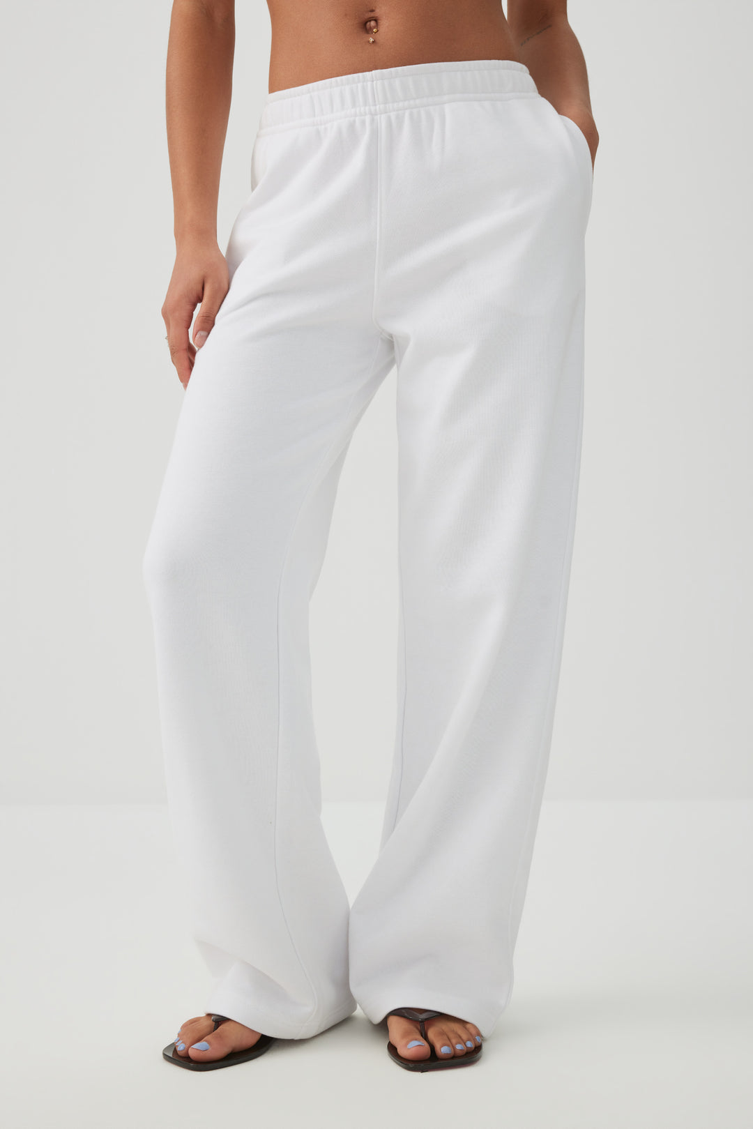 French Terry Wide Leg Pants