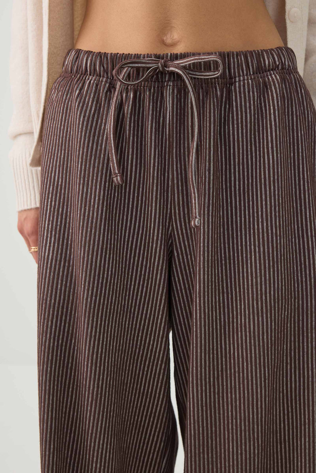 Textured Wide Leg Knit Pants