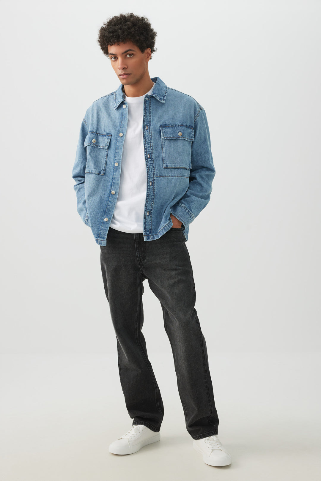 Boxy Denim Shirt