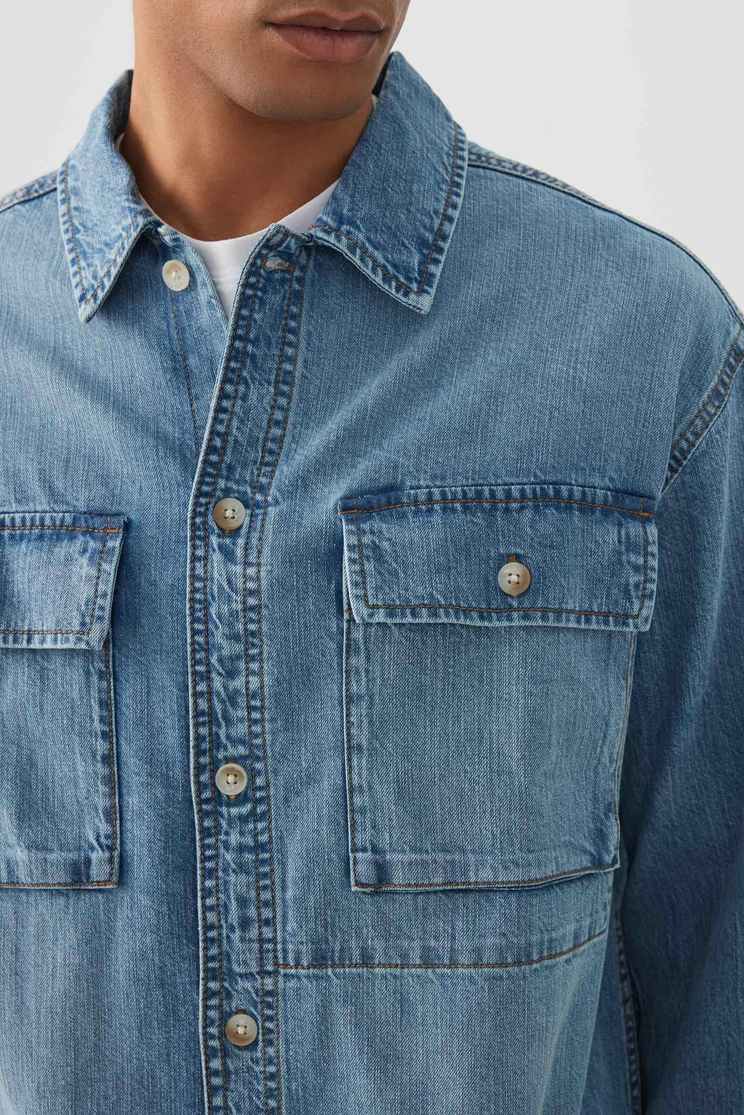 Boxy Denim Shirt