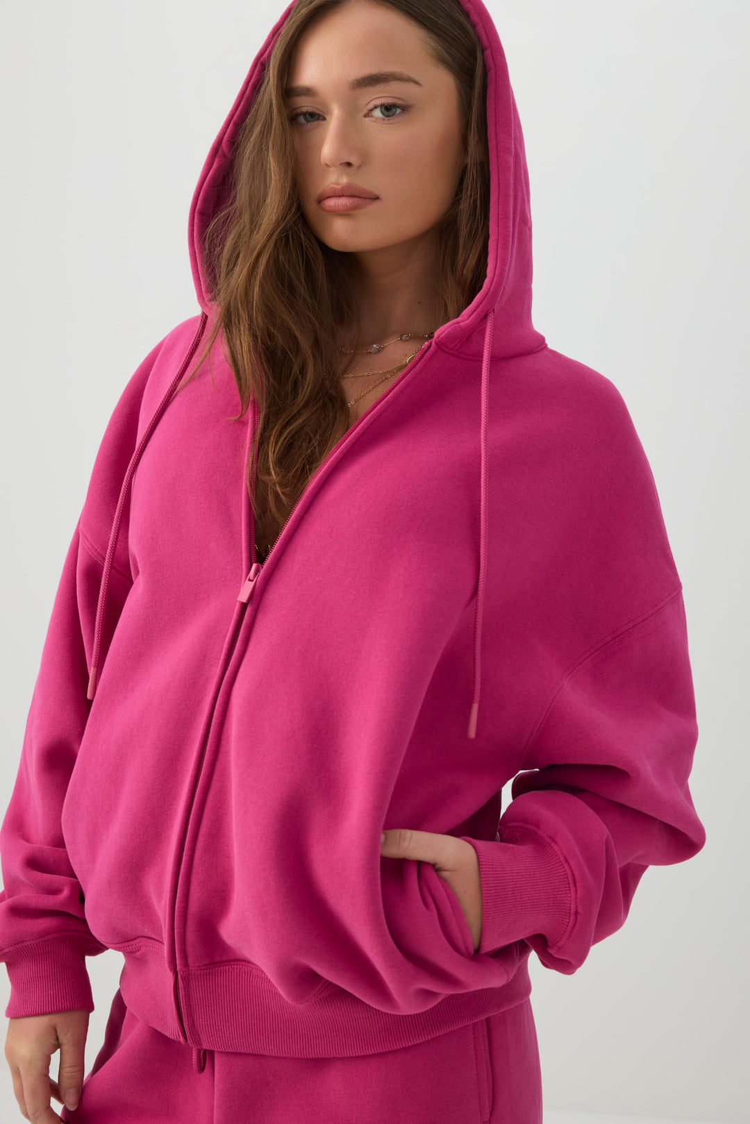 MADESOFT™ Fleece Oversized Zip Up Hoodie