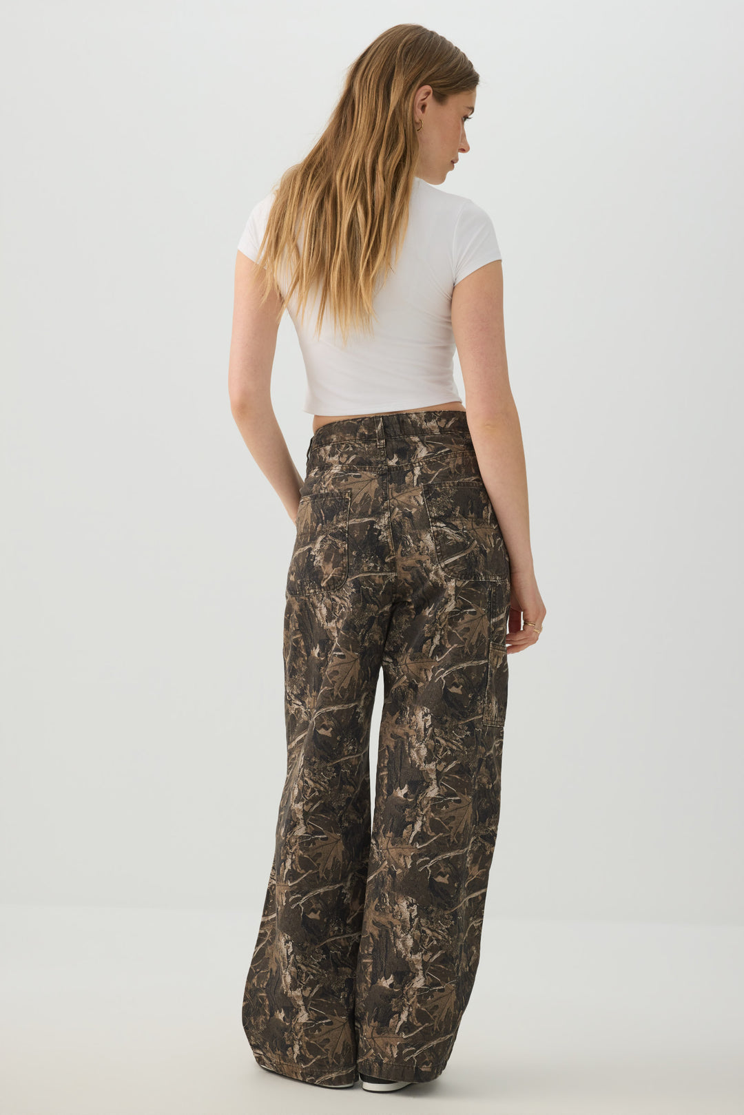 Camouflage Slouchy Carpenter Pants