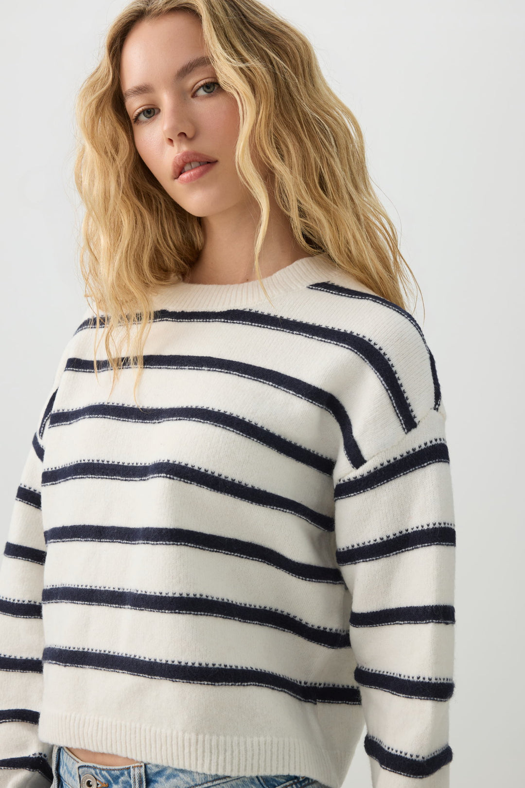 Striped Crew Neck Sweater