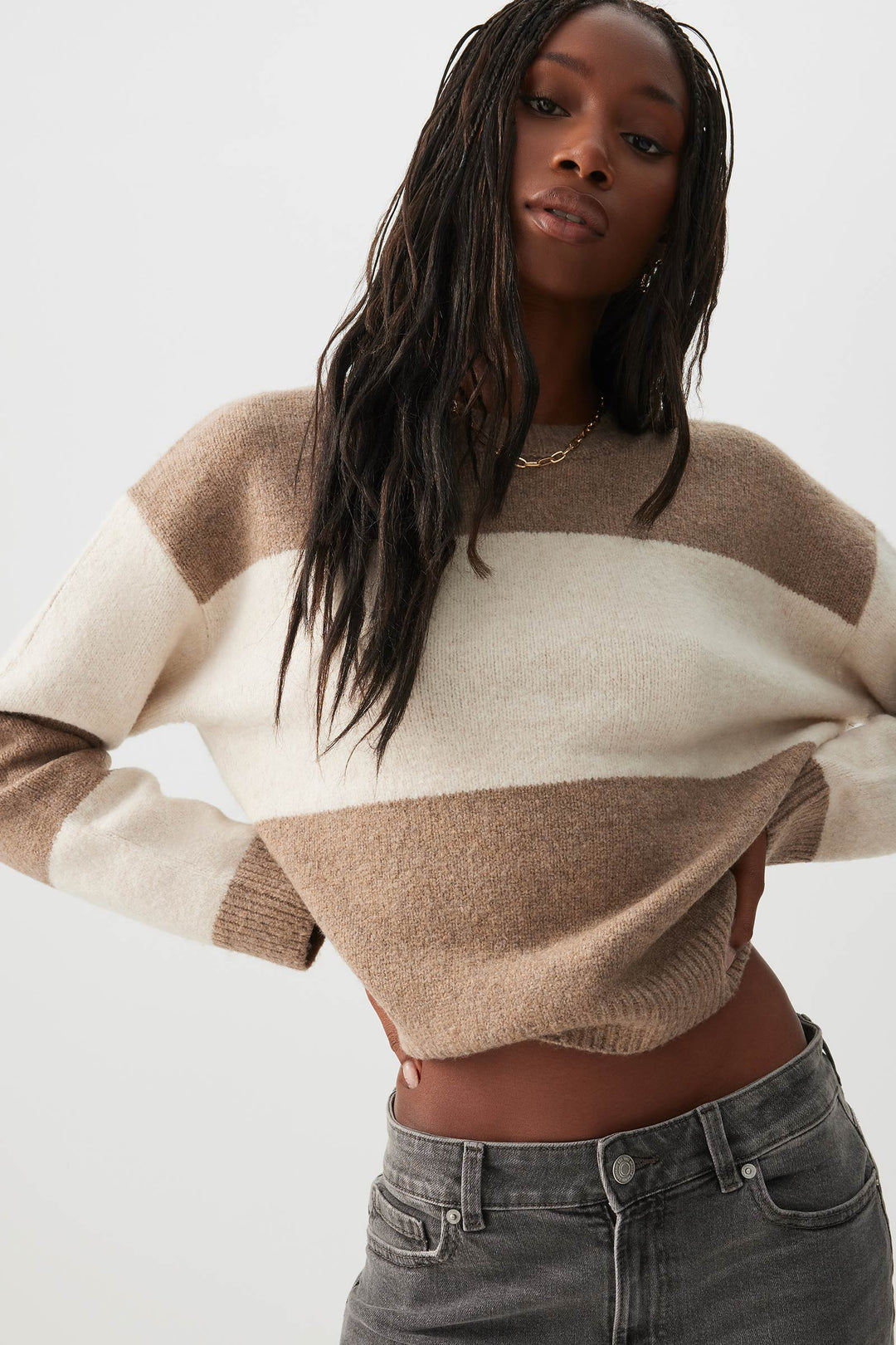 Super Soft Short Jacquard Sweater