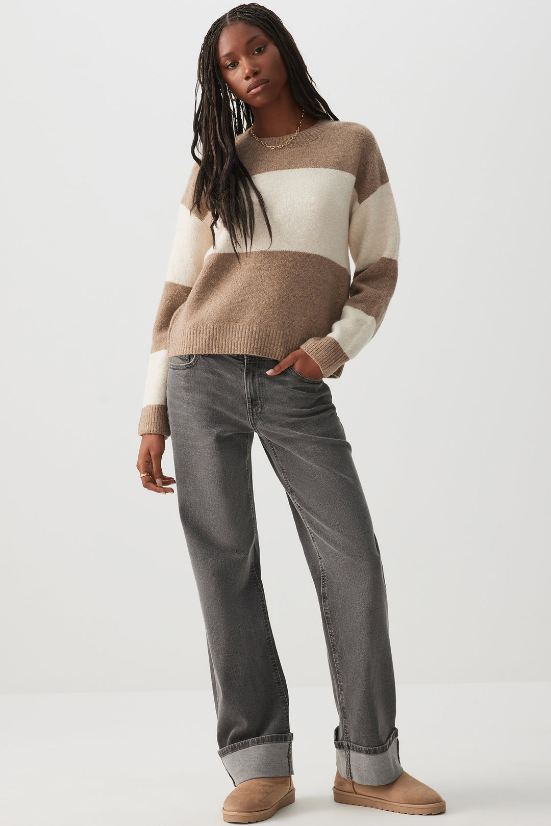 Super Soft Short Jacquard Sweater