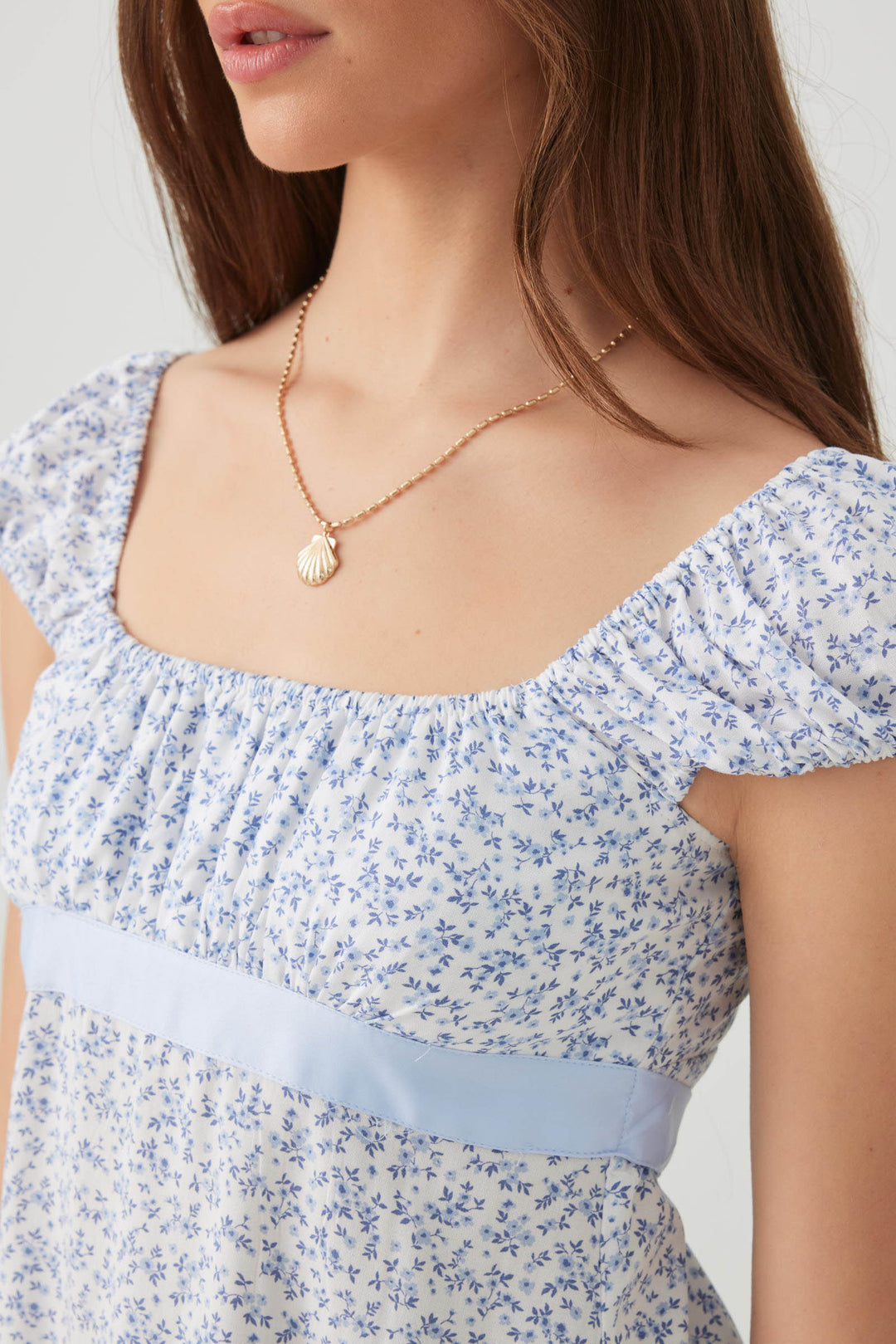 Babydoll Top with Satin Ribbon