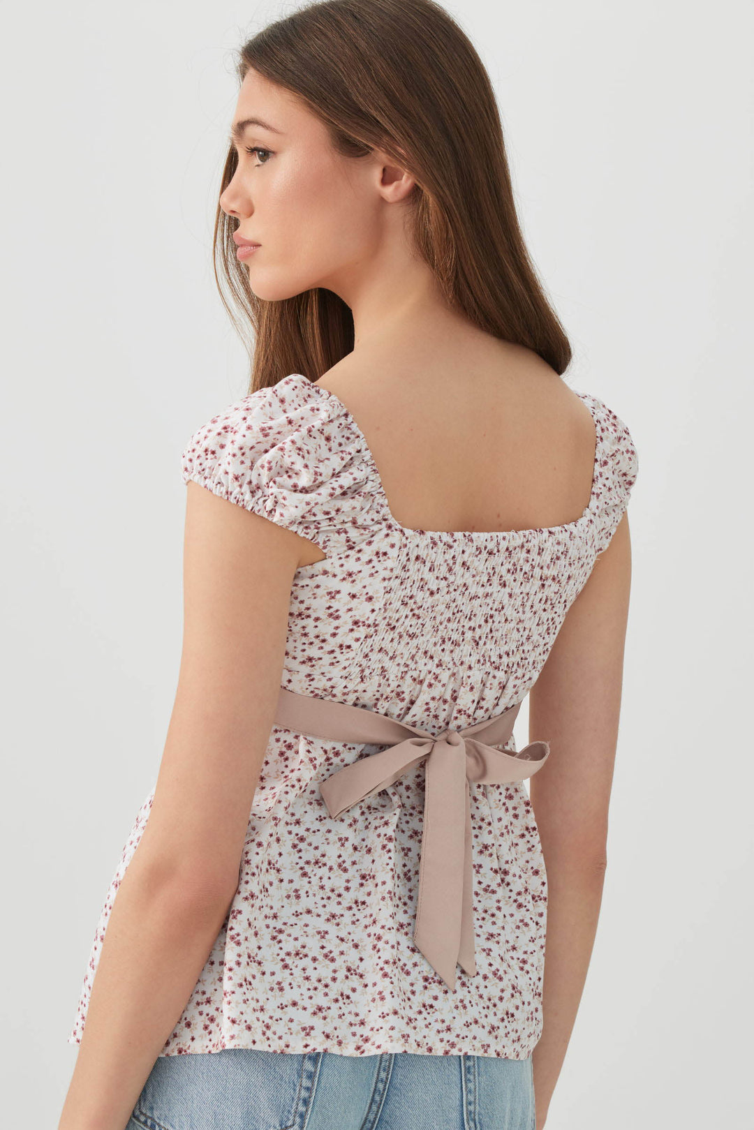 Babydoll Top with Satin Ribbon