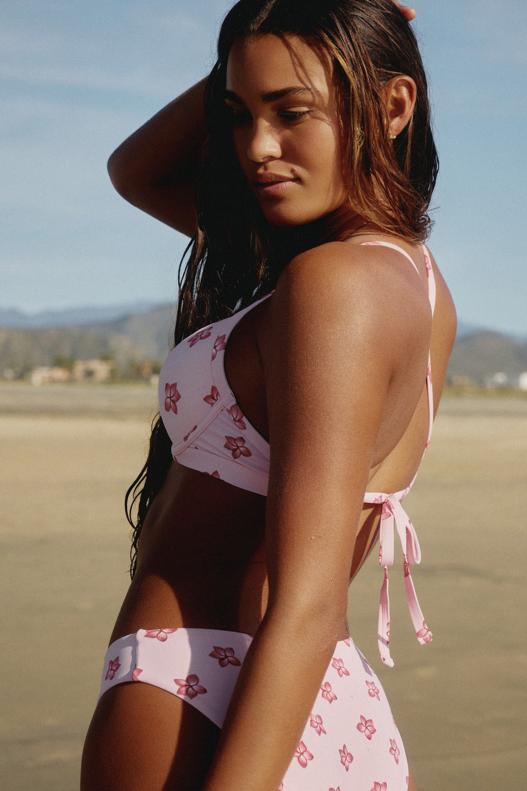 Criss Cross Back Push Up Bikini Top