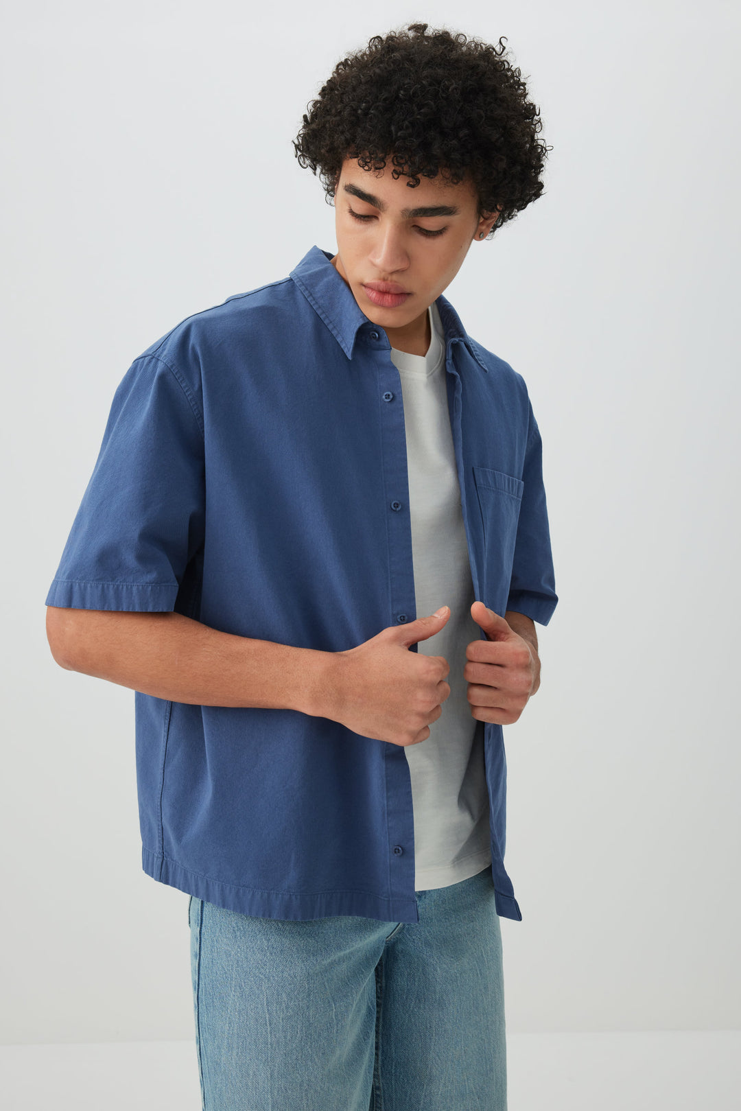 Boxy Short-Sleeve Shirt
