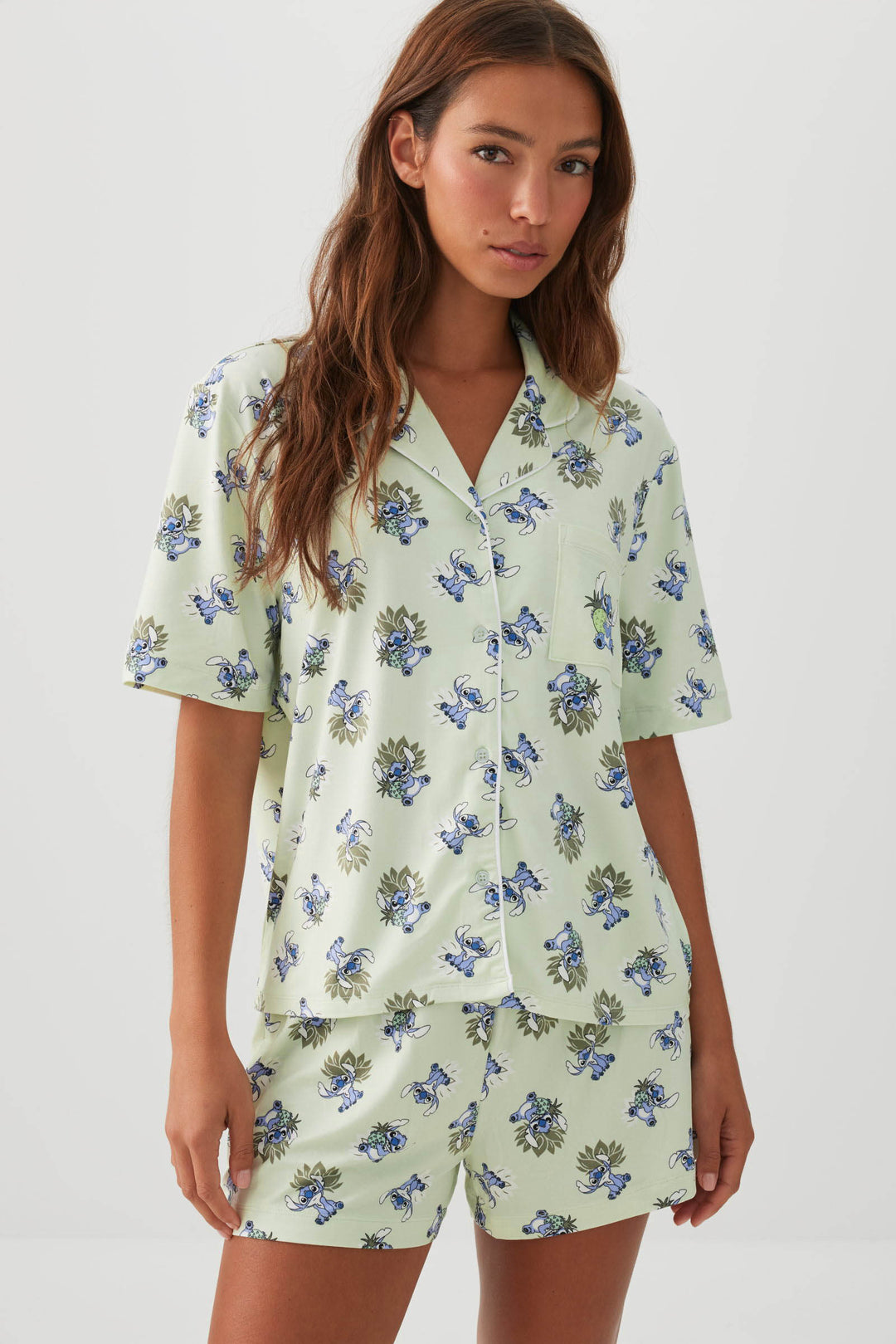 Stitch Print Pyjama Set