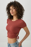 Ruched Side Ultra Crop Top