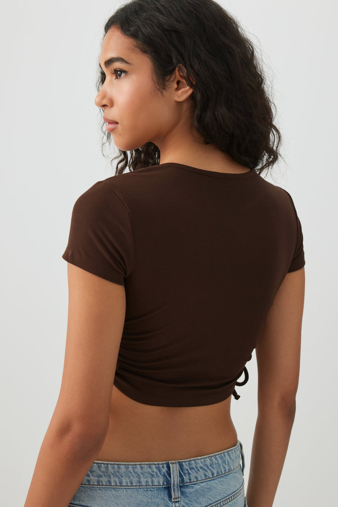 Ruched Side Ultra Crop Top