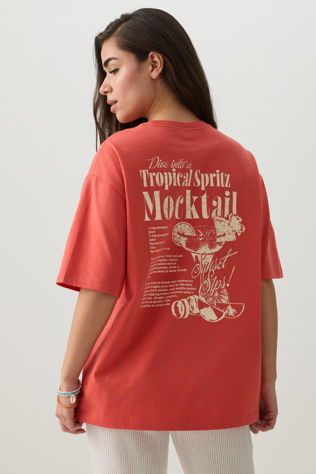 Long Oversized Graphic T-Shirt
