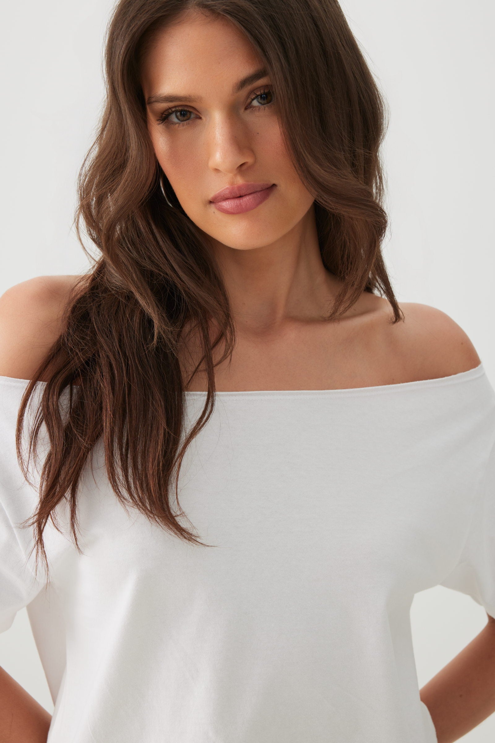 Jersey Off Shoulder T-Shirt | Ardene