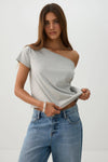 Jersey Off-Shoulder T-Shirt