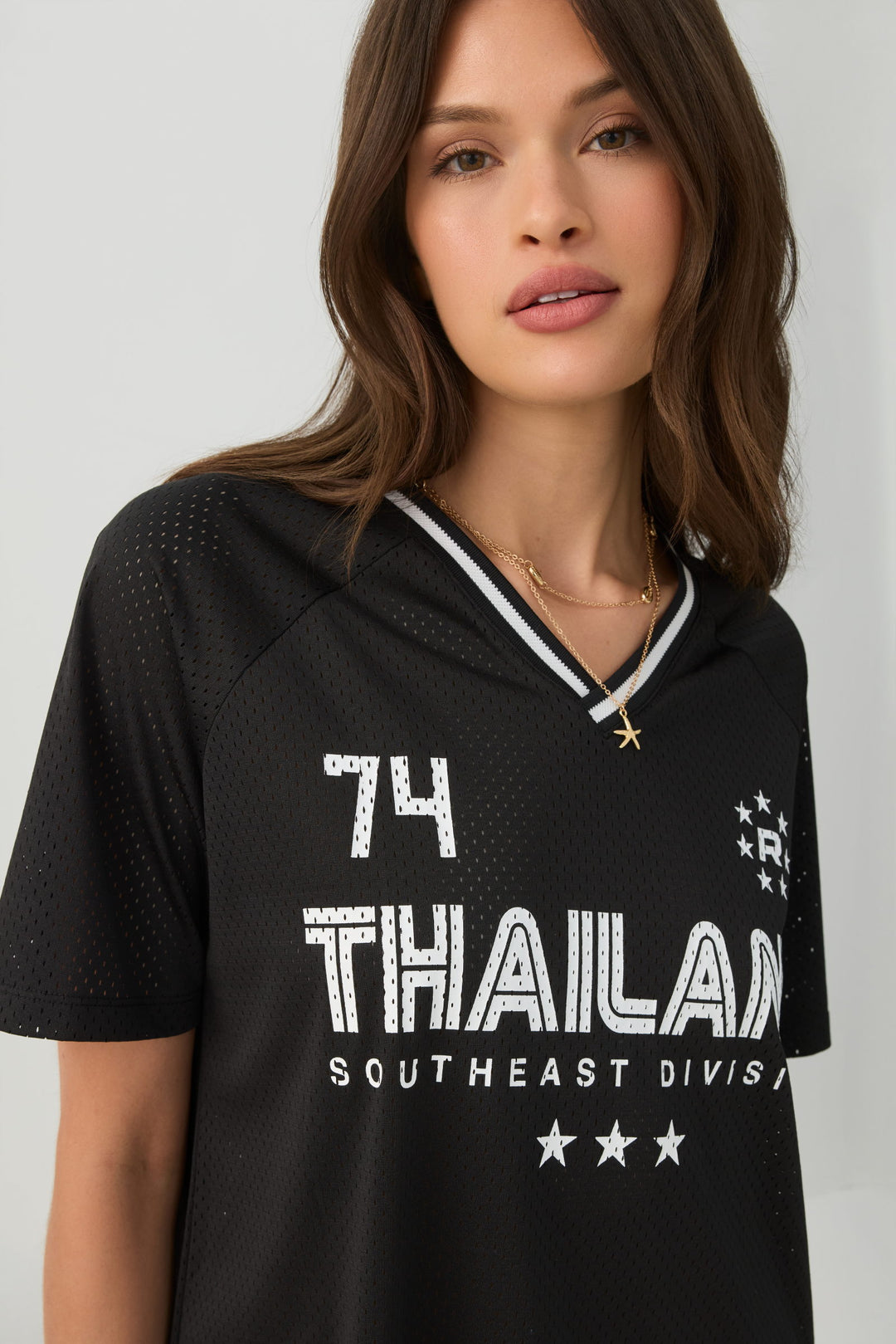 Oversized Mesh Thailand Football Top