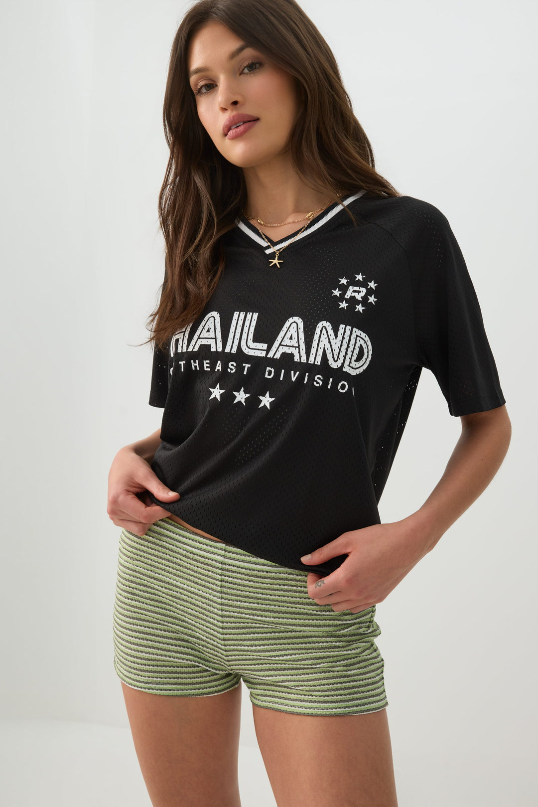 Oversized Mesh Thailand Football Top