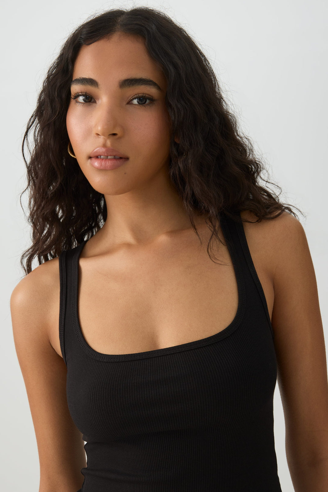 Basic Cropped Ribbed Tank Top