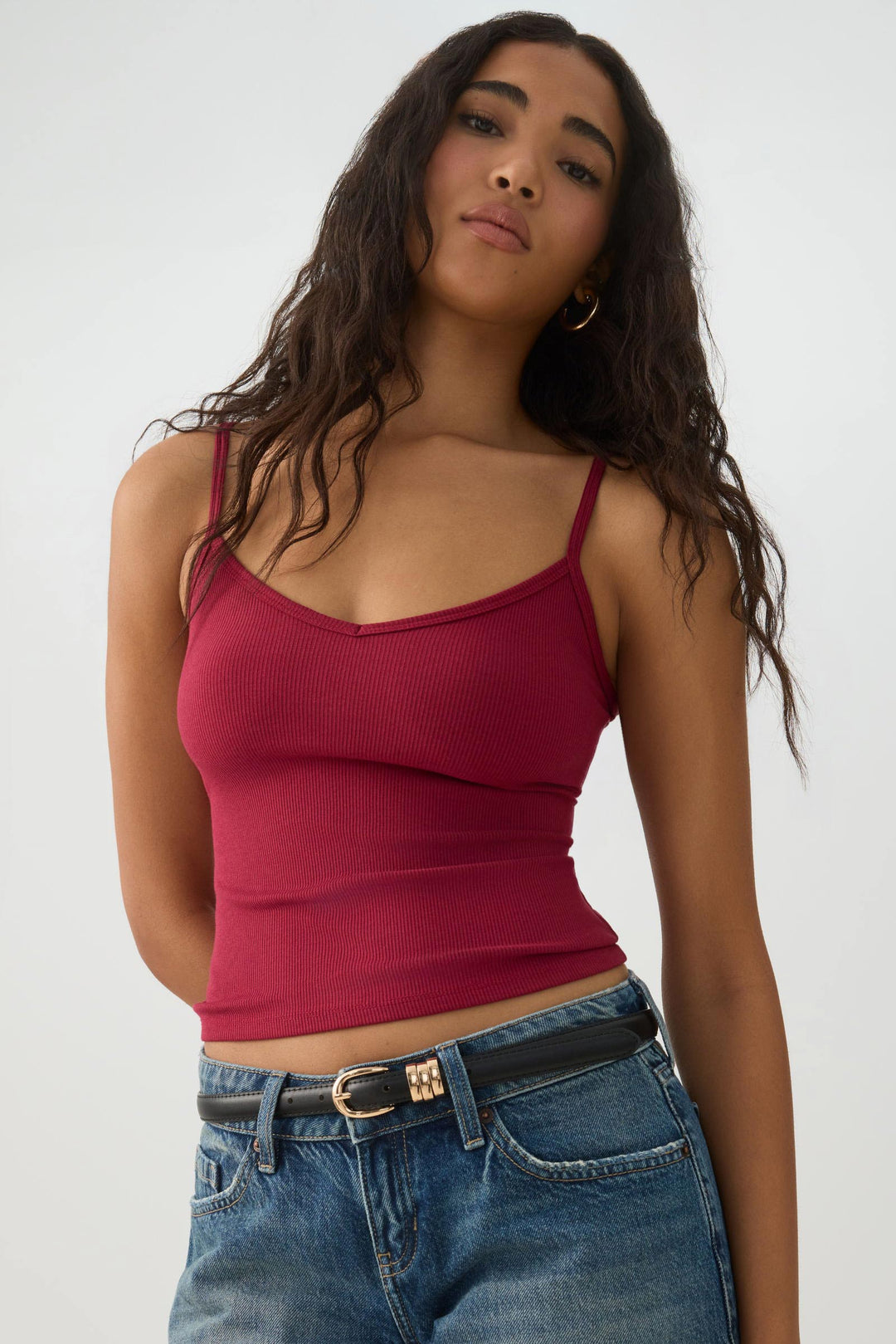 Basic Ribbed Knit Tank Top