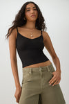 Basic Ribbed Knit Tank Top