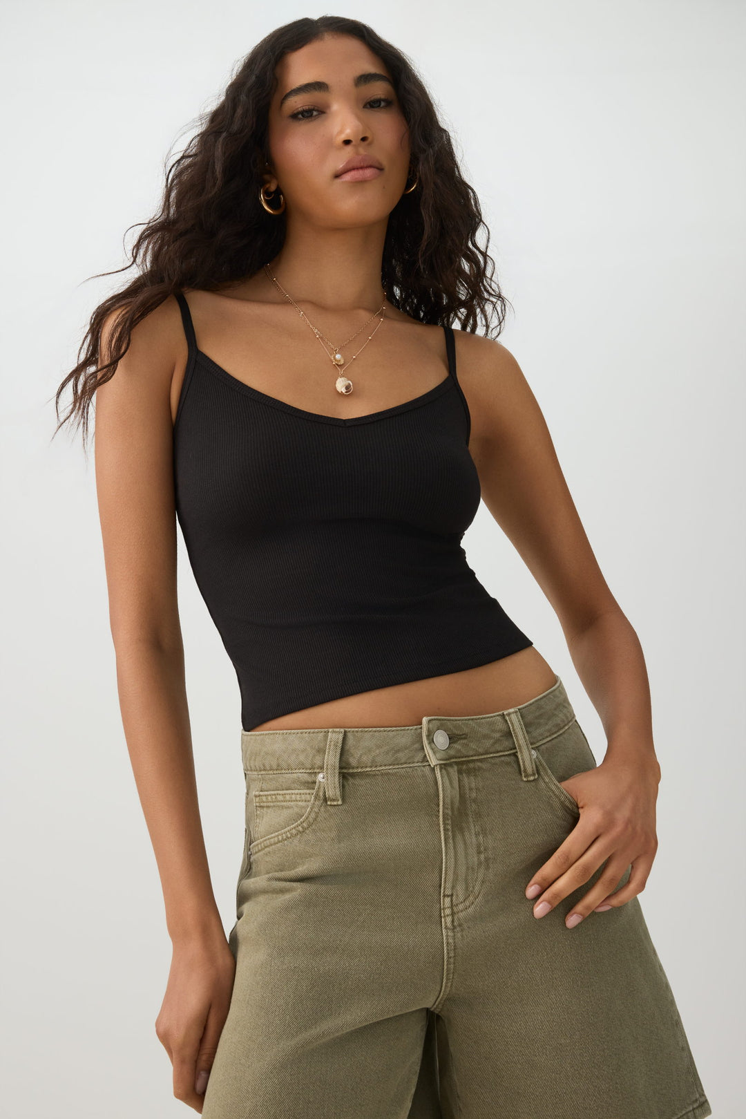 Basic Ribbed Knit Tank Top