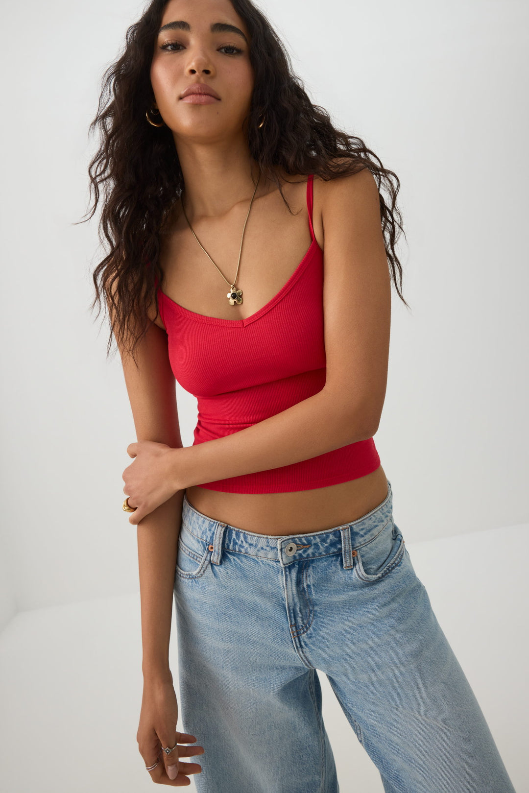 Basic Ribbed Knit Tank Top