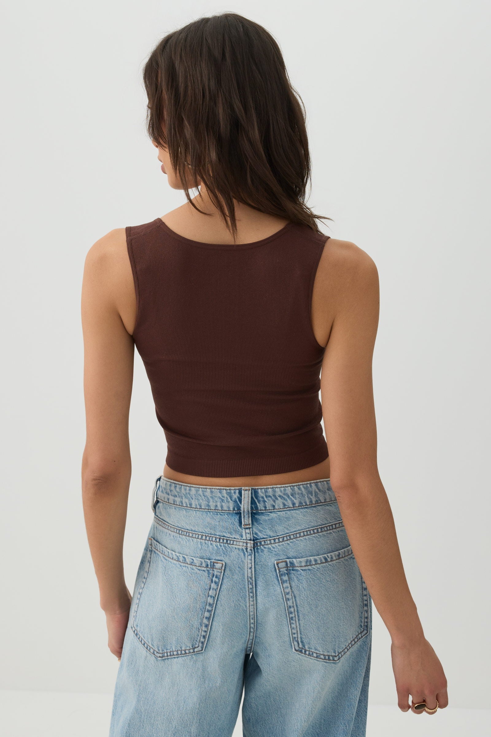 Seamless Ribbed Trapeze Tank Top – Ardene