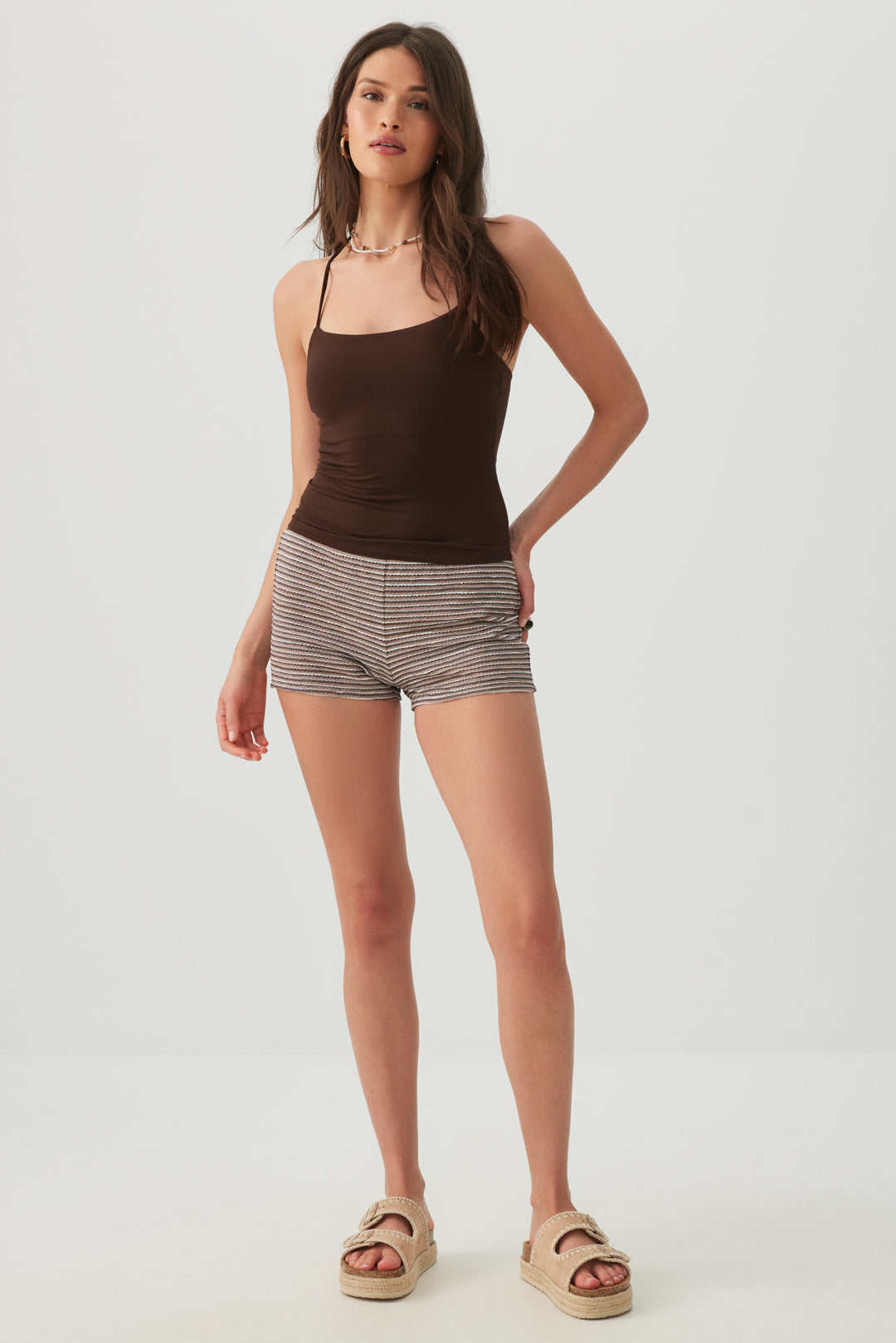Short Halter Tank Top