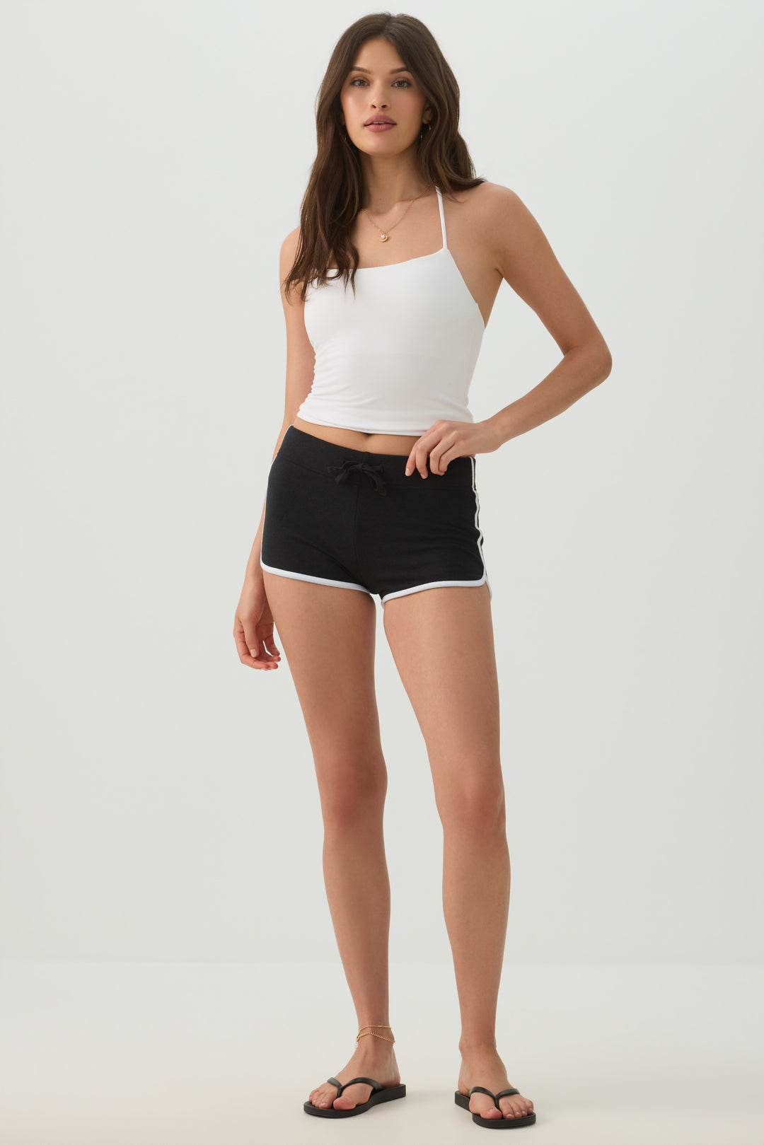 Short Halter Tank Top