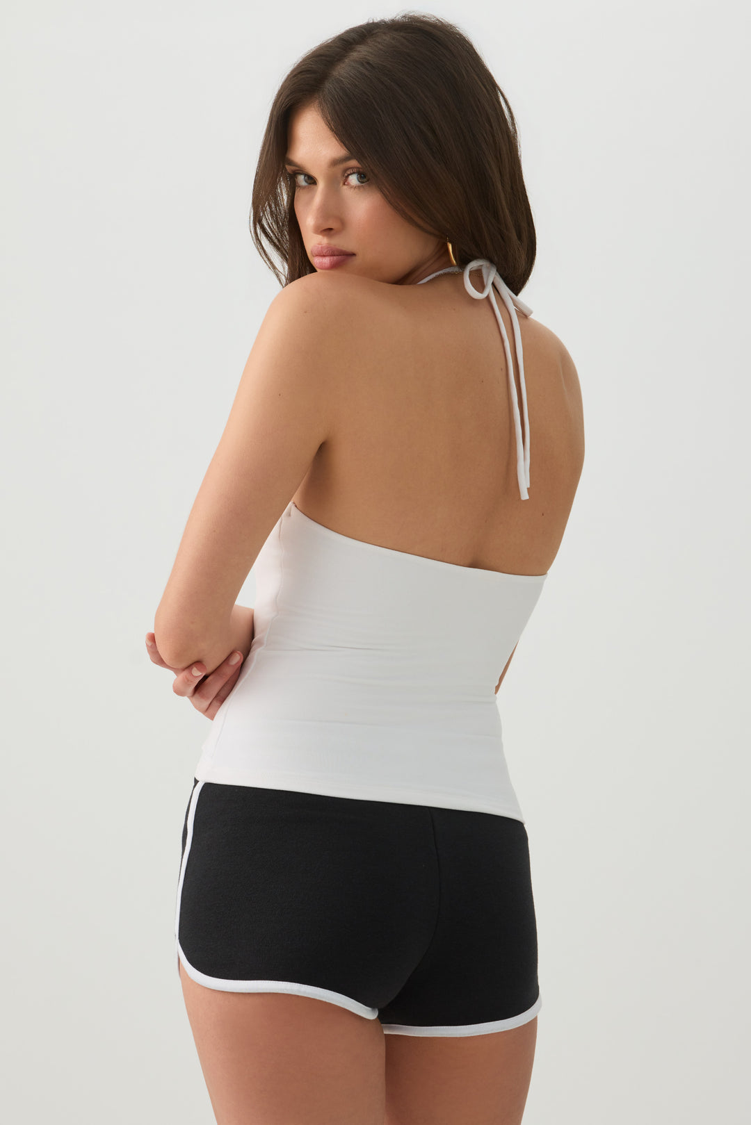 Short Halter Tank Top
