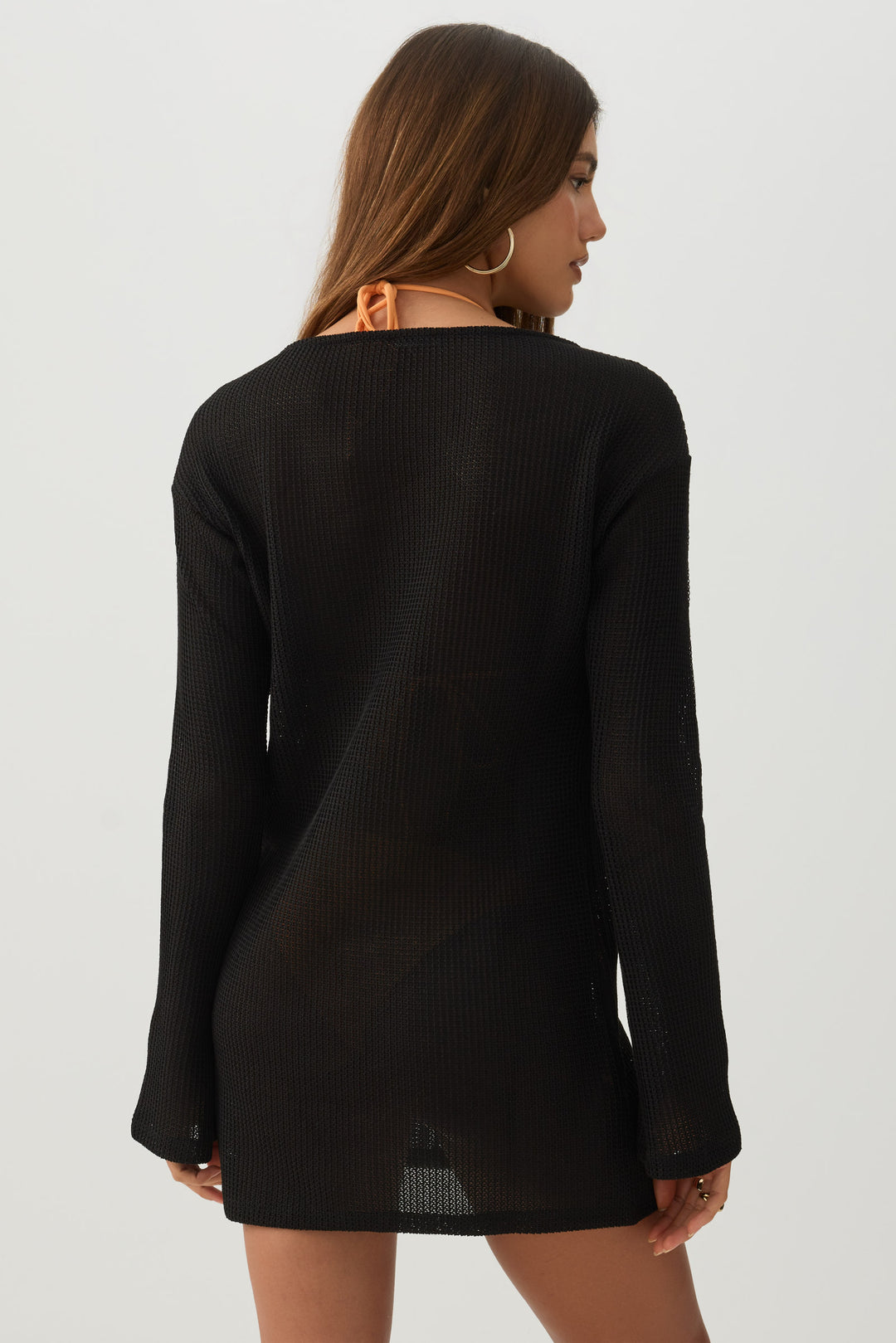 Ardene Women's Textured Knit Mini Dress in Black | Size Small | Polyester Ardene Women's Textured Knit Mini Dress in Black | Size Small | Polyester