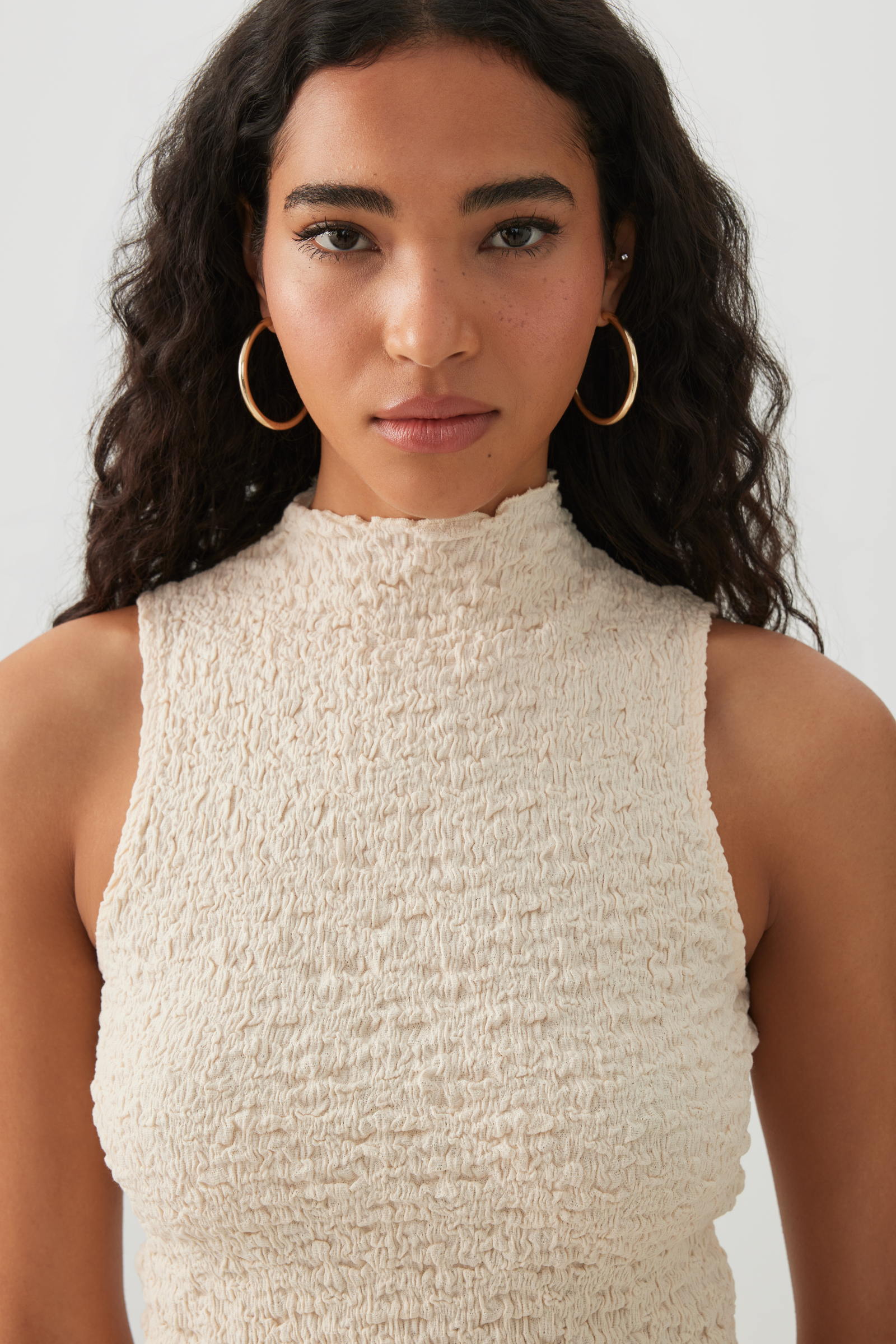 Textured Mock Neck Tank Top – Ardene