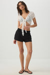 Short évasé taille haute