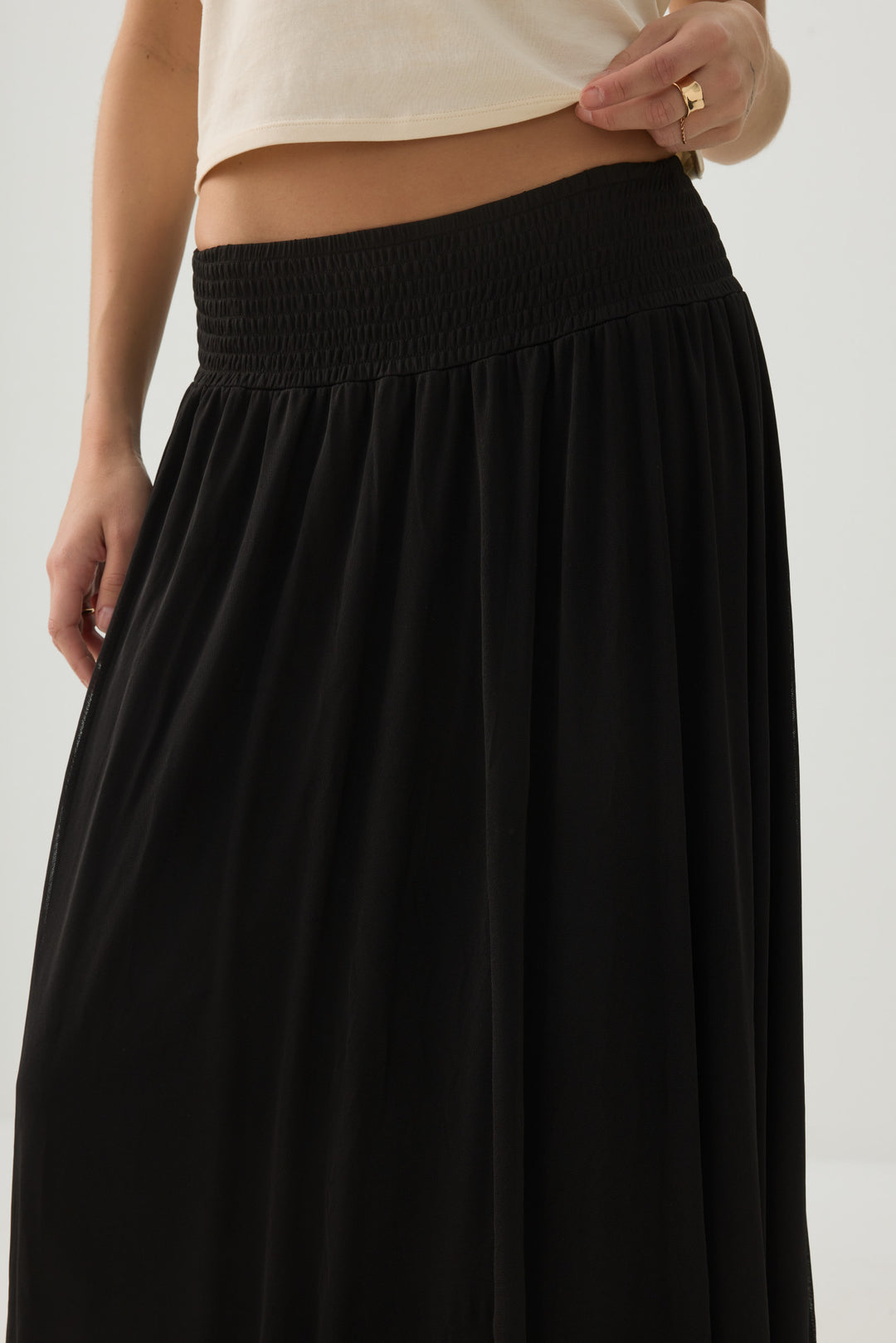 Maxi Mesh Skirt