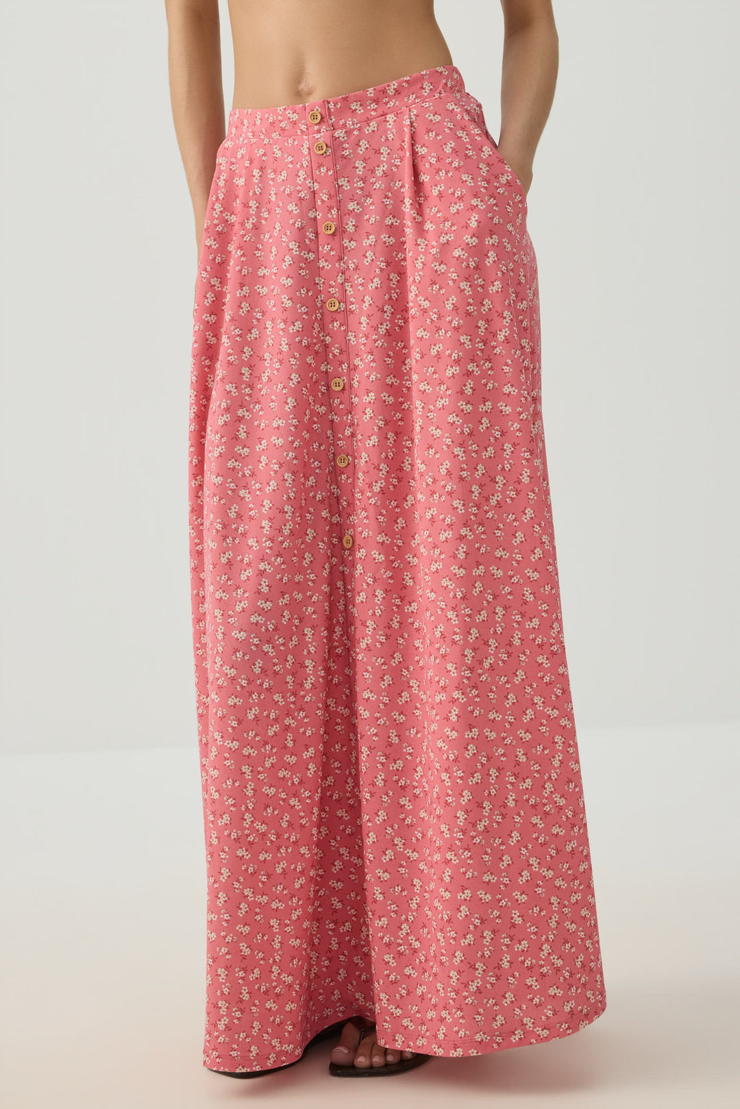 Knit Crepe Maxi Skirt