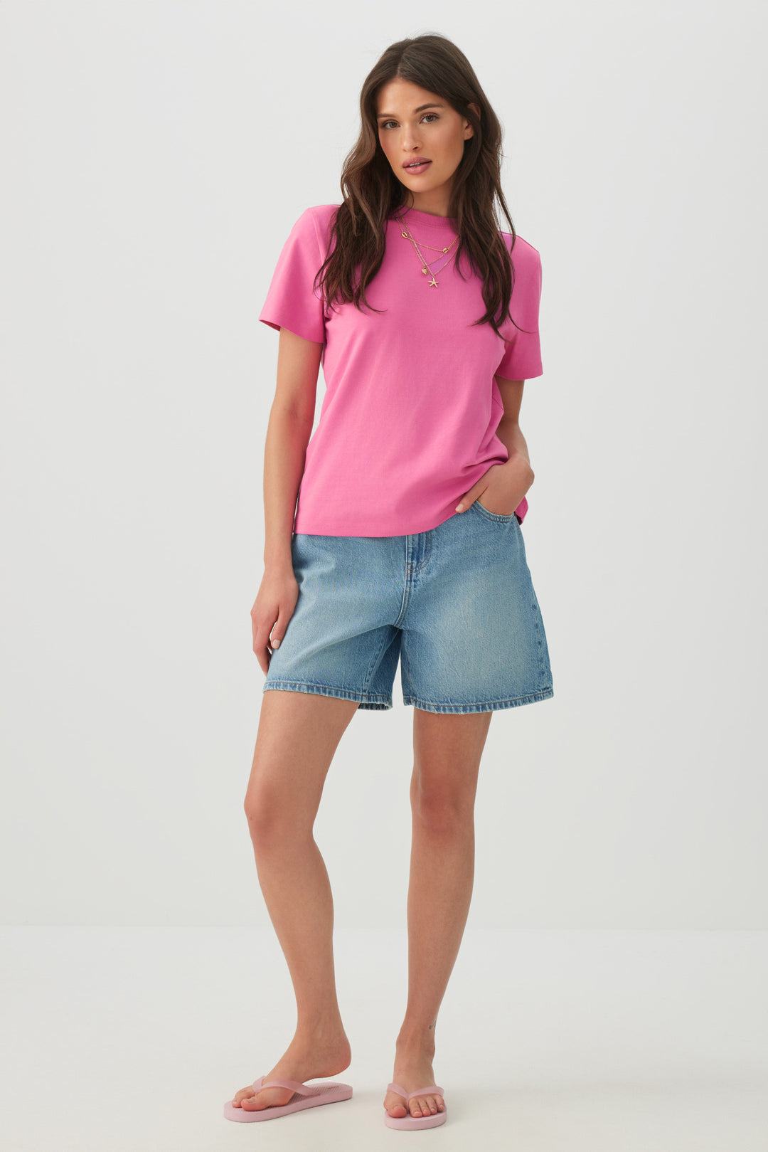 Basic Relaxed Short Sleeve T Shirt