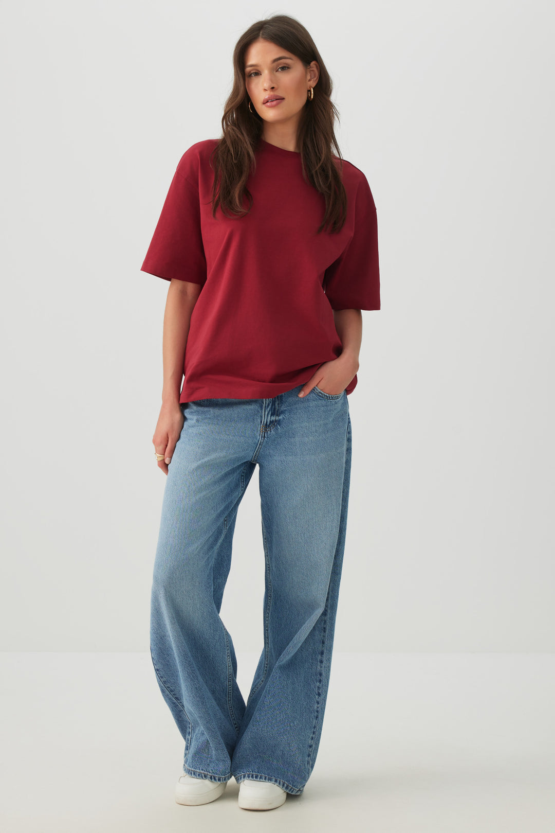 Basic Boxy Crew Neck T-shirt