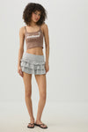 Ruffled Knit Skort