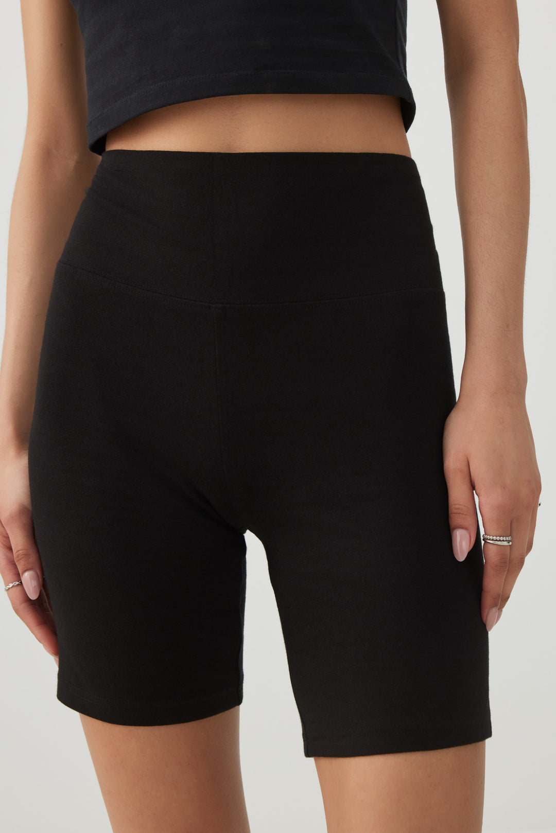 High-Waisted Biker Shorts