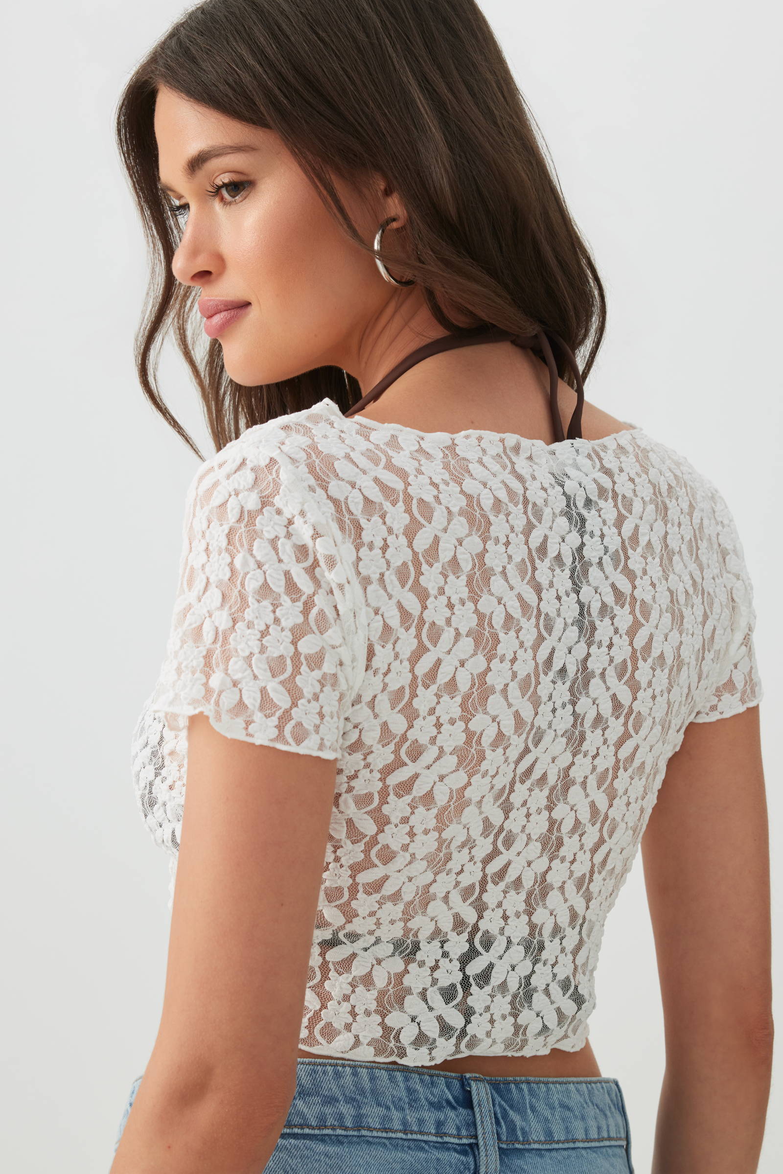 Lace Tie Front Crop Cardigan – Ardene