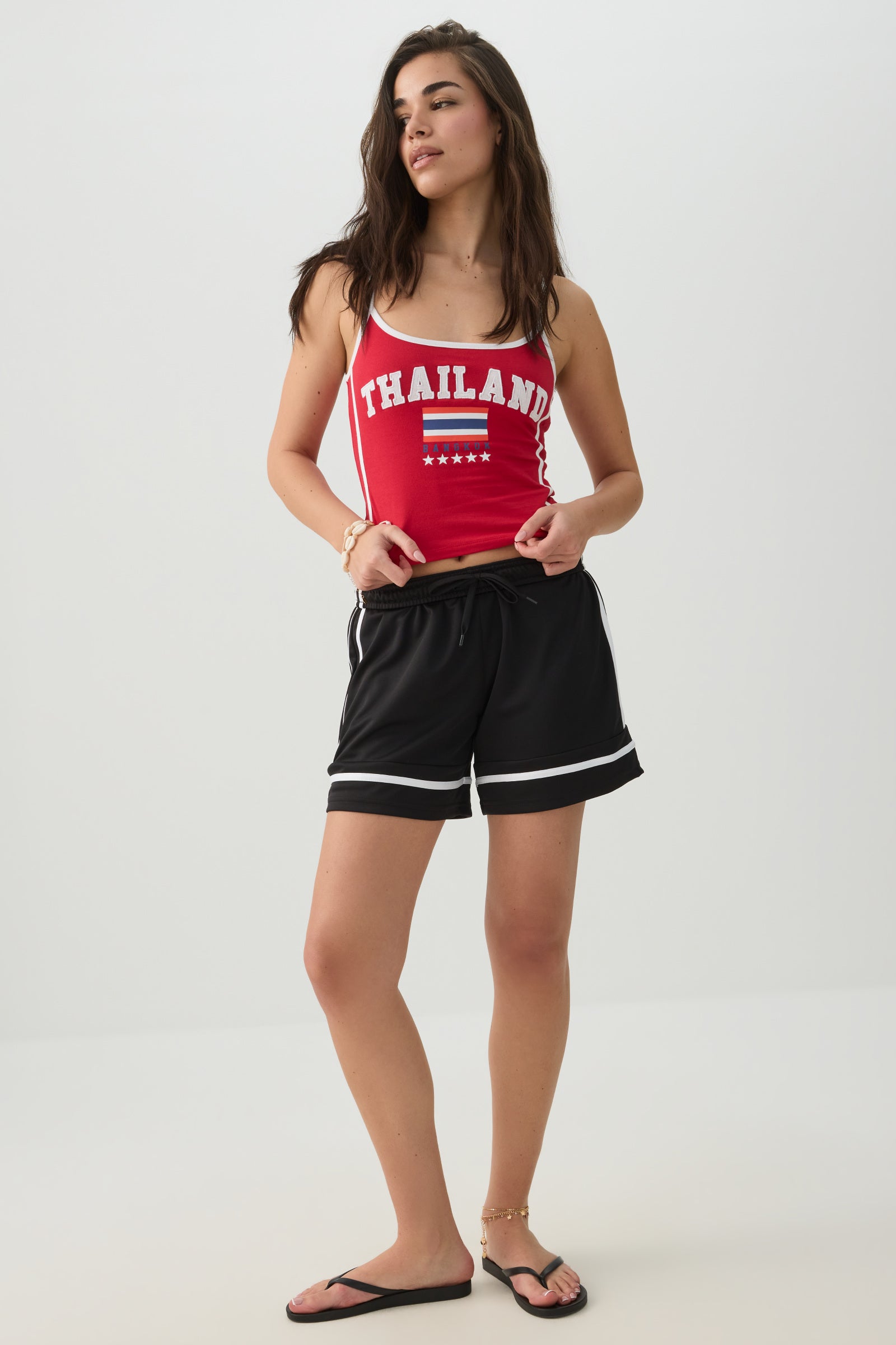 Contrast Trim Thailand Tank Top | Ardene