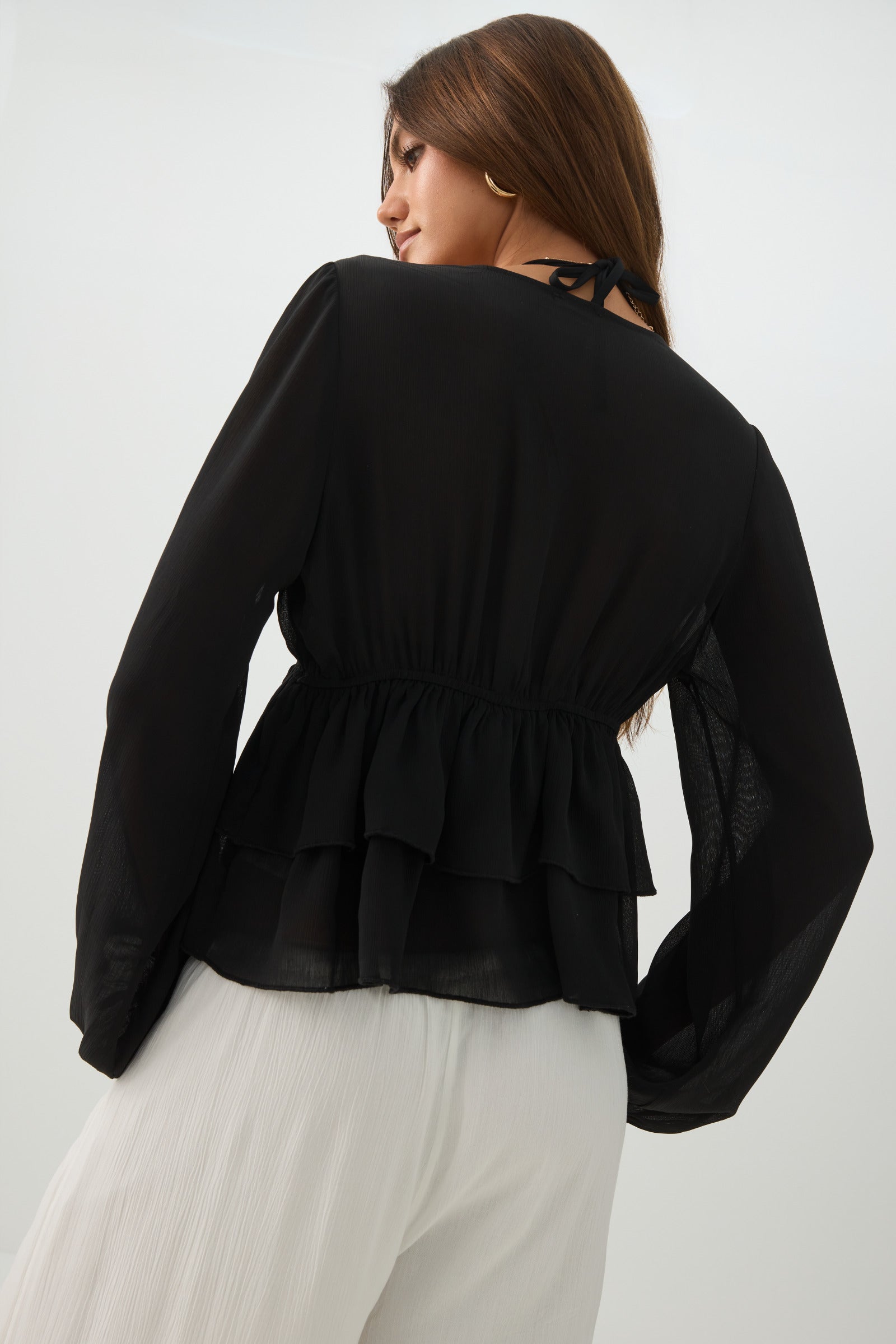 Chiffon Tie Front Top – Ardene