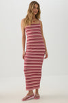 Striped Ribbed Maxi Dress