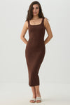 Robe midi moulante