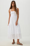 Eyelet Tiered Smocked Maxi Dress