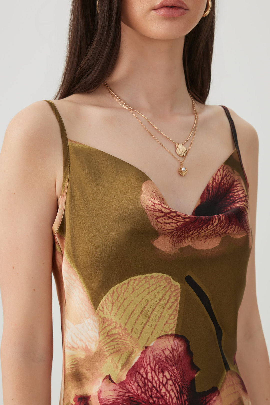 Midi Satin Slip Dress