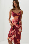 Midi Satin Slip Dress
