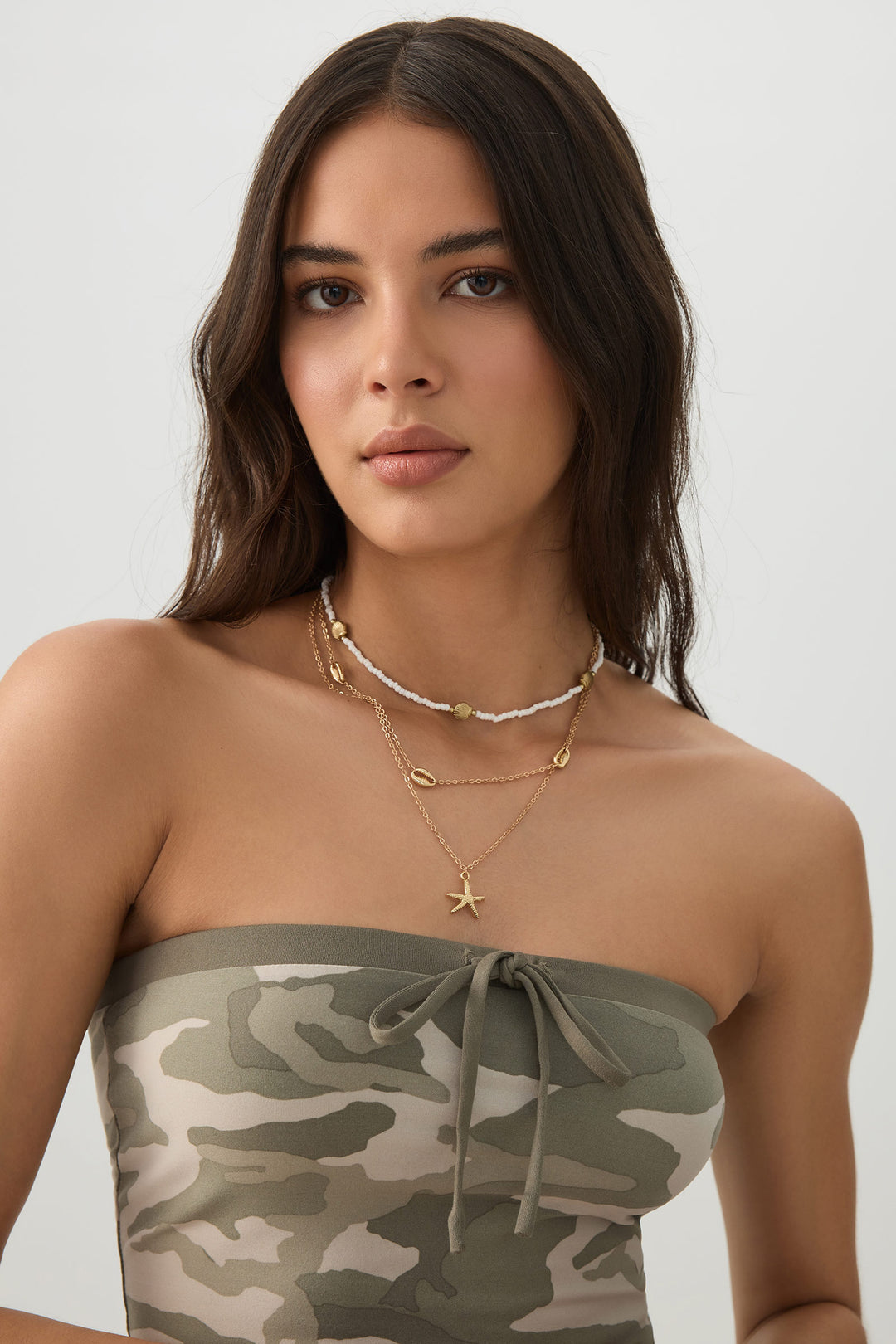 Super Soft Camo Crop Tube Top